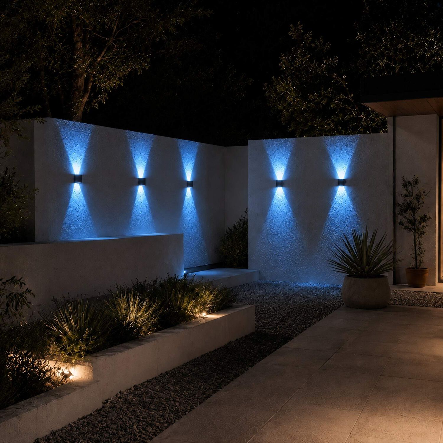 Luminaria Solar De Muro Aplique Cct Bidireccional Exterior image number 9.0