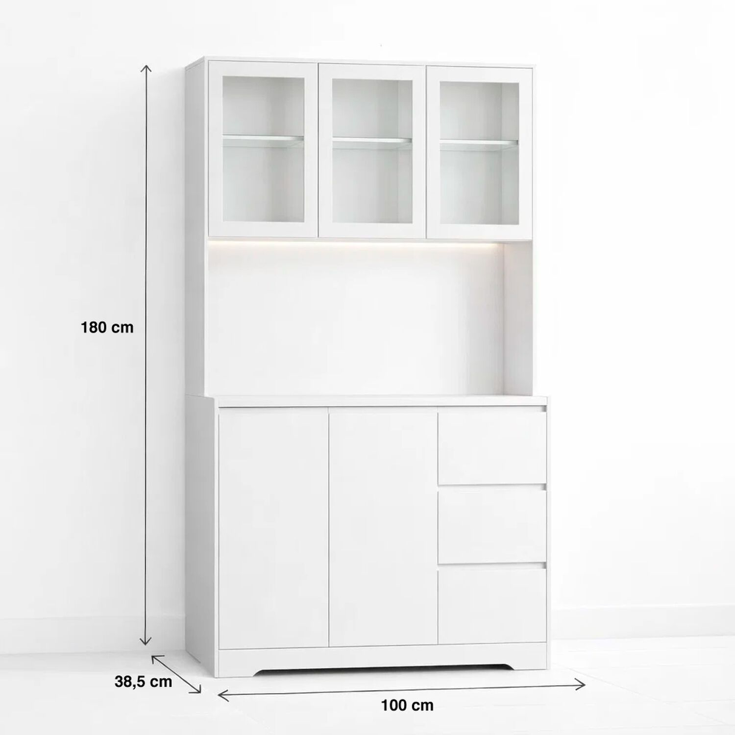 Mueble Buffet Alto Lumiglass image number 3.0
