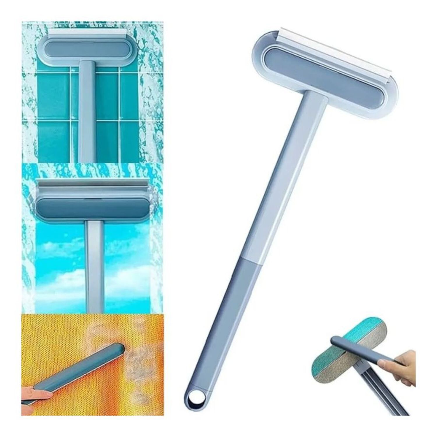 Pack 2 Cepillo Quitapelos 4 En 1 Microfibra Para Ventanas Alfombras image number 2.0