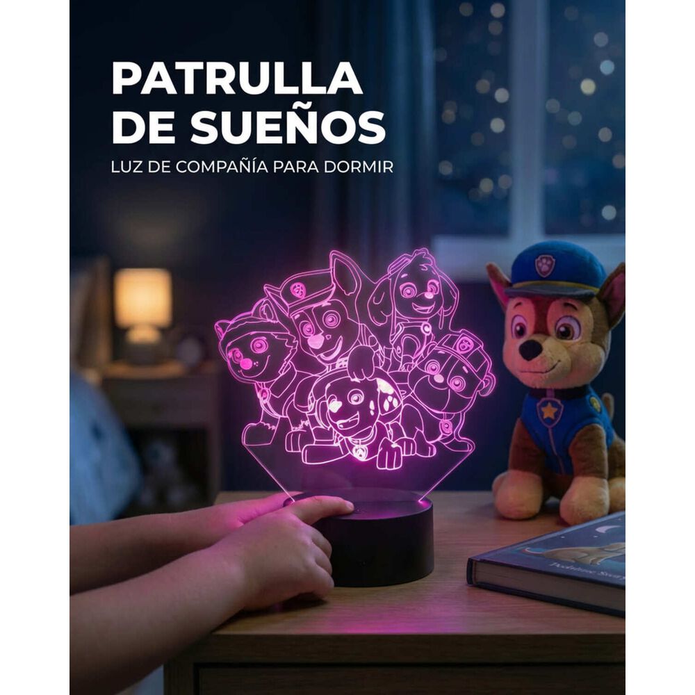 Lampara 3d Marshall Paw Patrol image number 5.0