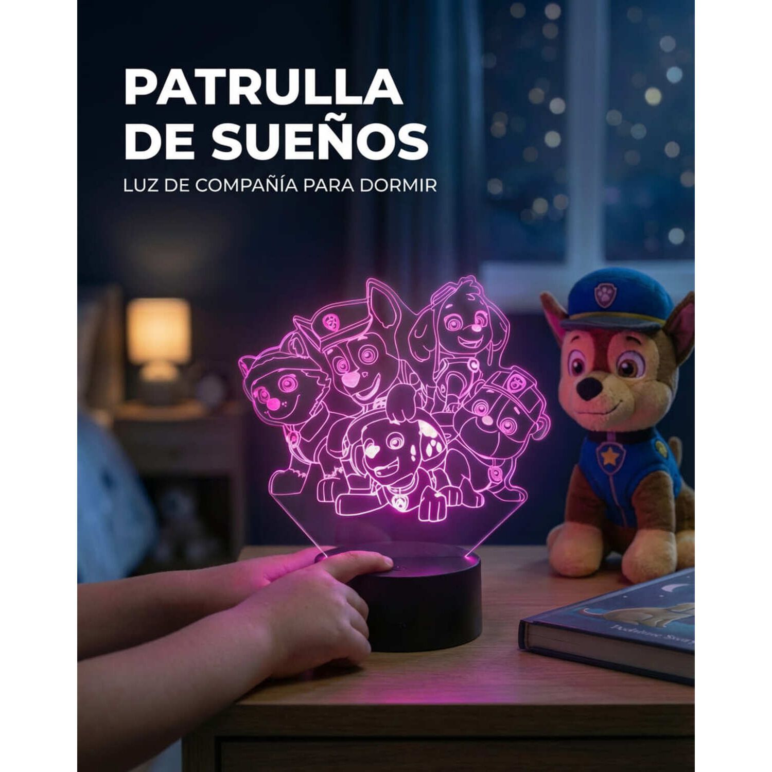 Lampara 3d Marshall Paw Patrol image number 5.0