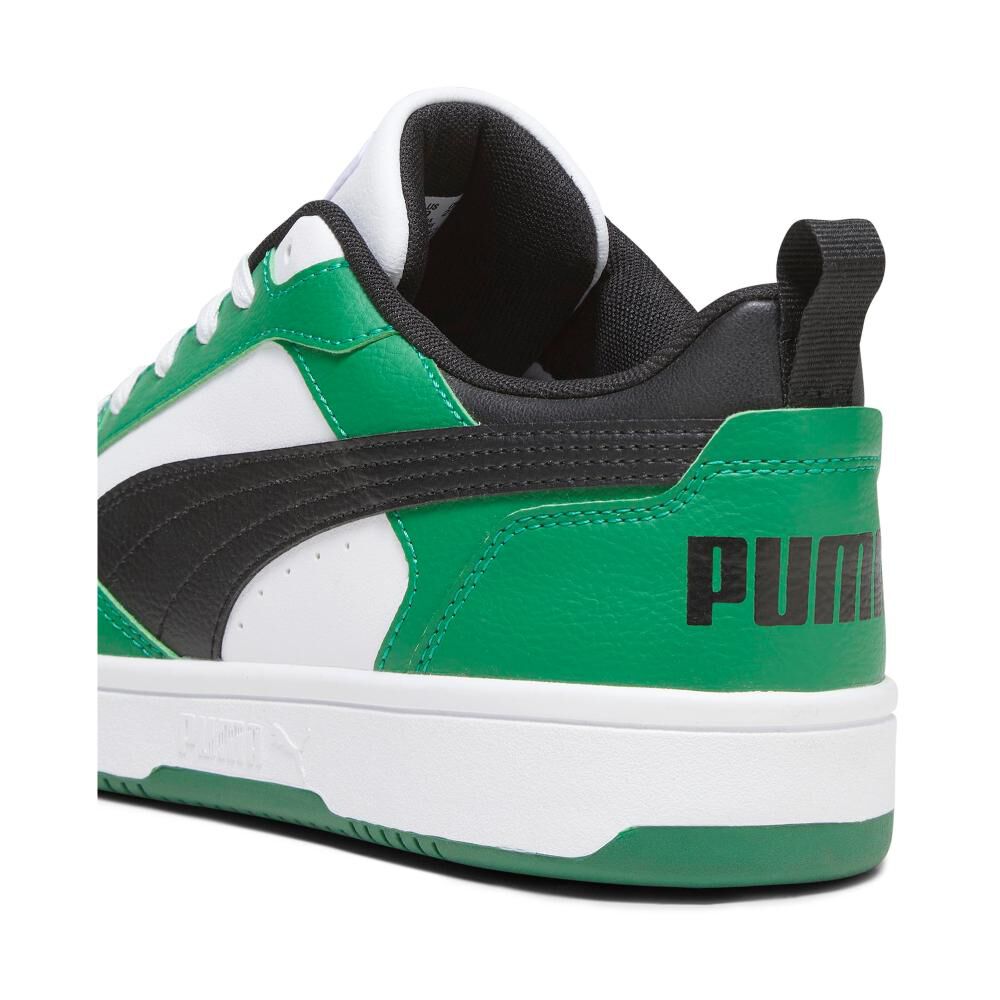 Zapatilla Urbana Hombre Puma Rebound V6 Low Verde/blanco image number 4.0