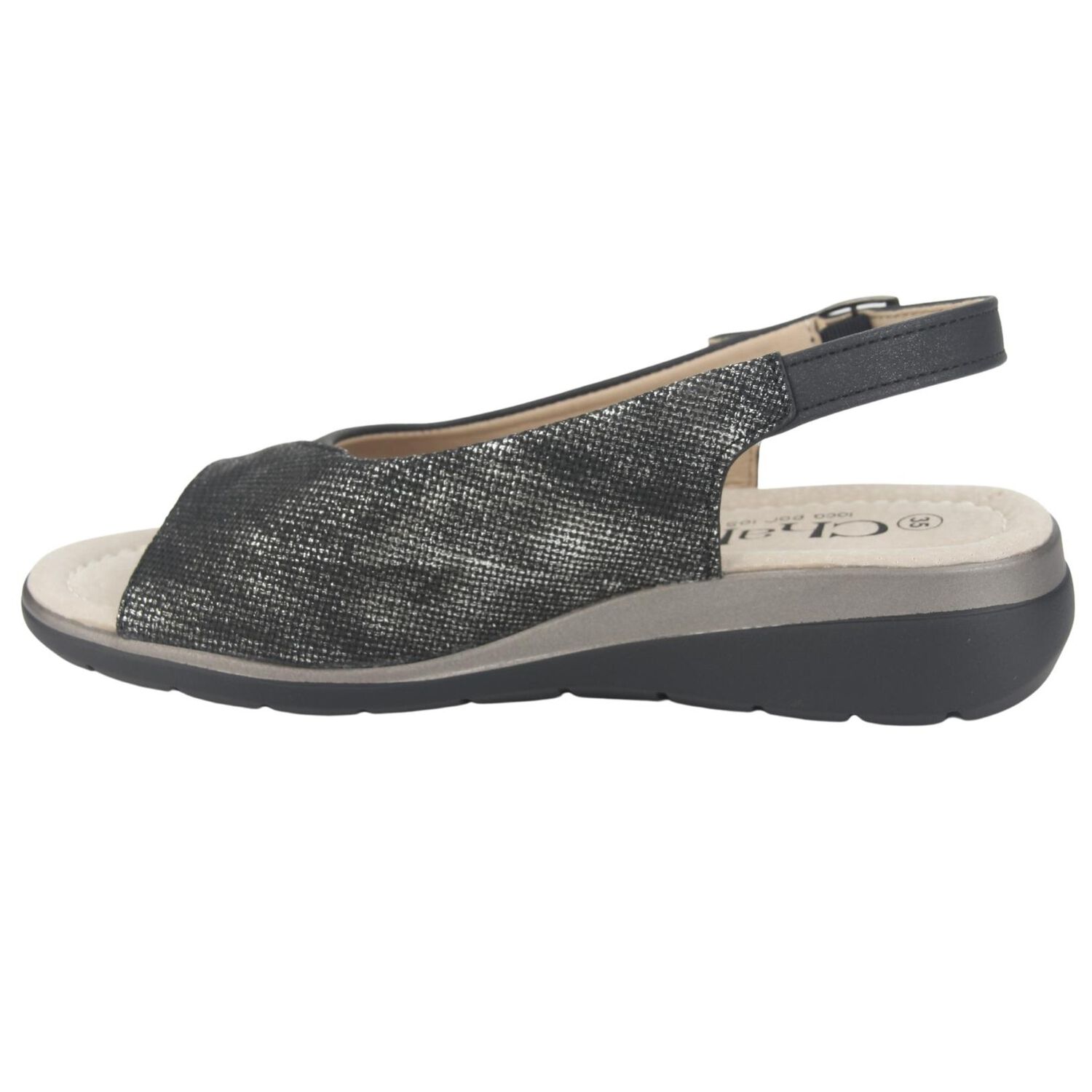Sandalia Chalada Mujer Floro-5 Negro Casual image number 1.0