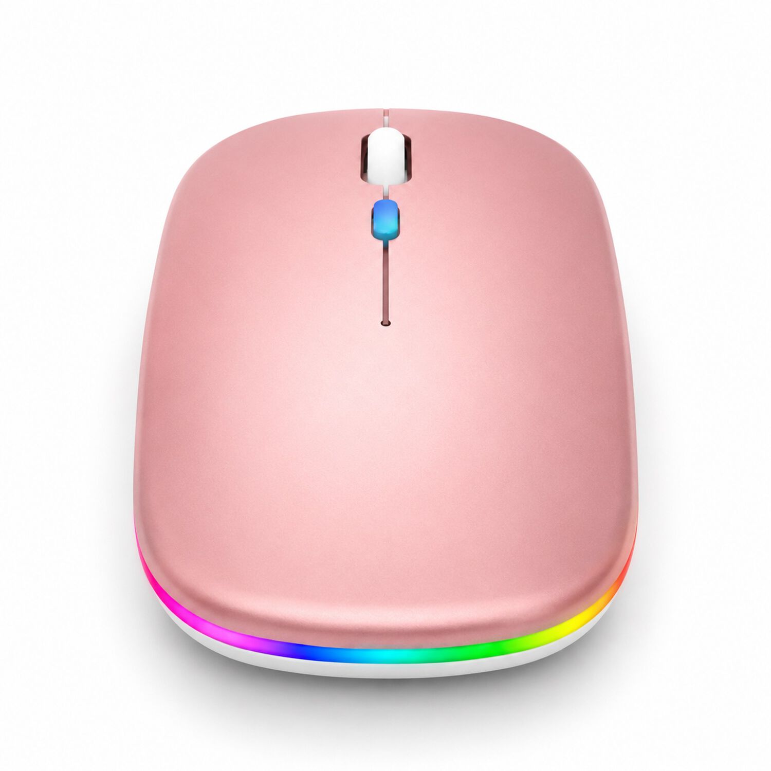 Mouse Dual Inal&aacute;mbrico Rosado Recargable Bluetooth + Usb 2g image number 1.0