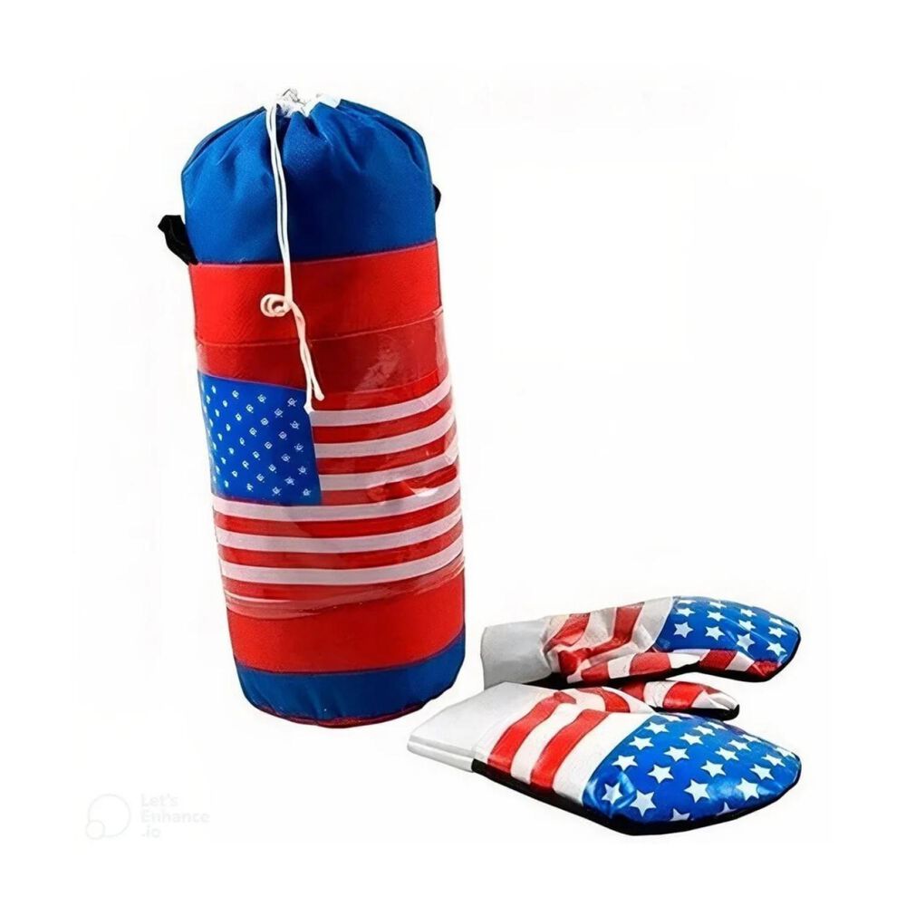 Juguete Guantes Y Saco De Box Usa Infantil 33x14cm image number 1.0