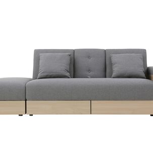Sof&aacute; Cama Modular Alaska Gris 3 Cuerpos