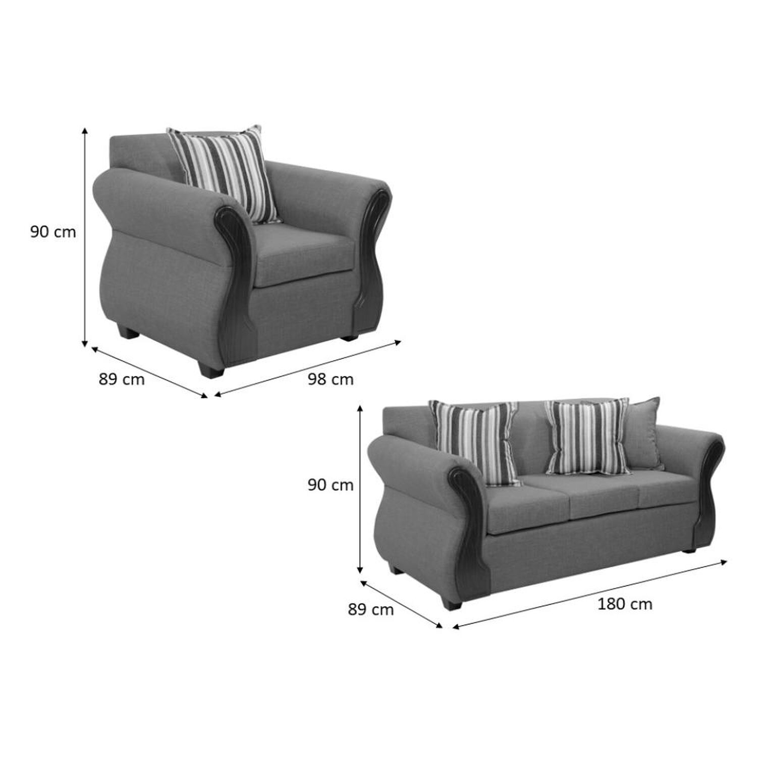 Juego De Living Innovamuebles Monaco / 5 Cuerpos image number 1.0
