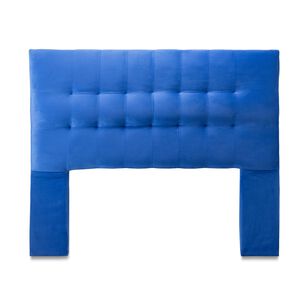 Respaldo Alicante Con Patas Felpa 2 Plazas Azul