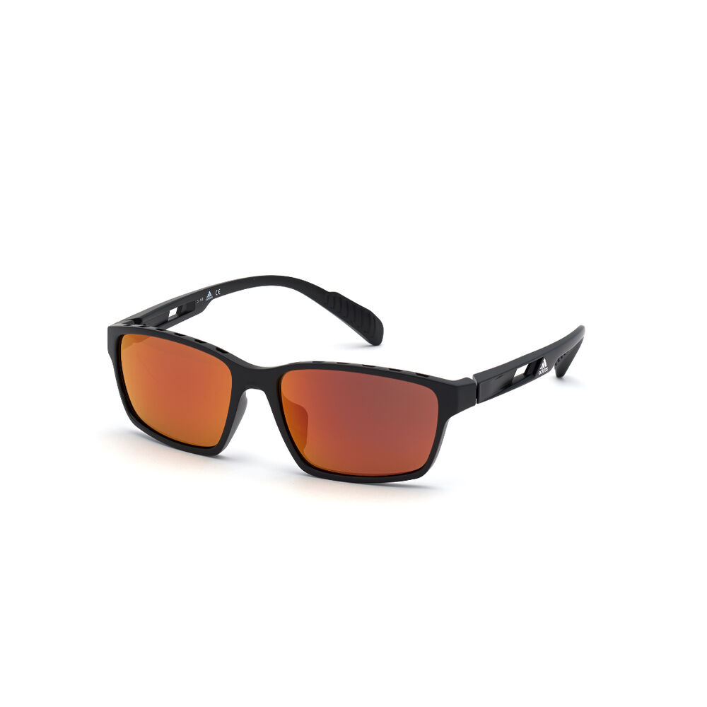 Lentes De Sol Shiny Black Espejados Adidas Sport image number 1.0