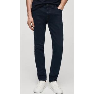 Jeans Tiro Medio Straight Slim Hombre Hummer