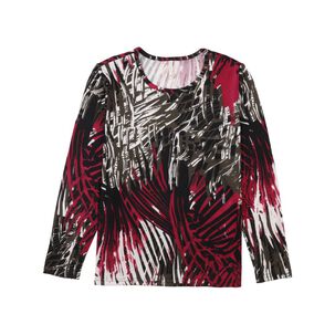 Sweater Print Regular Manga Larga Cuello Redondo Mujer Geeps