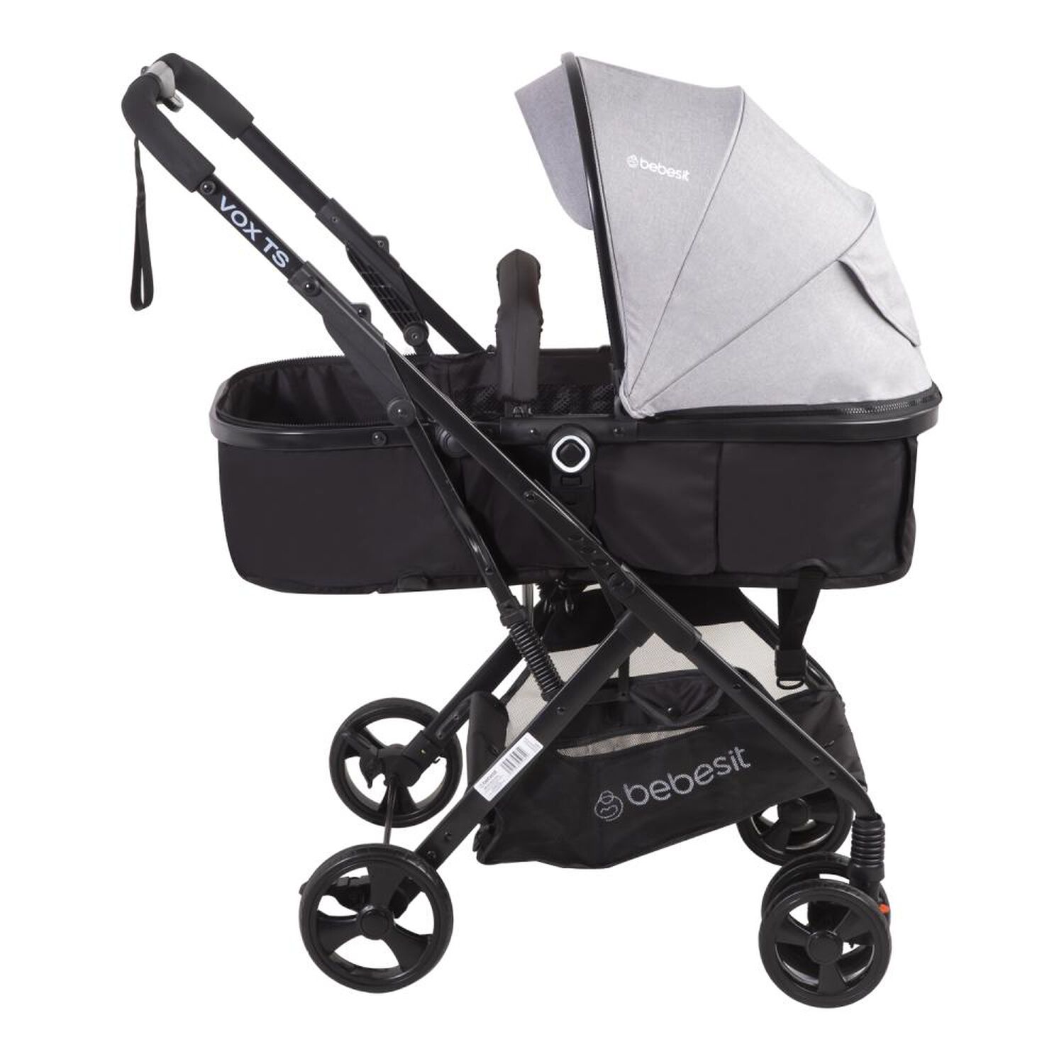 Coche Cuna Travel System Bebesit Vox Gris image number 3.0