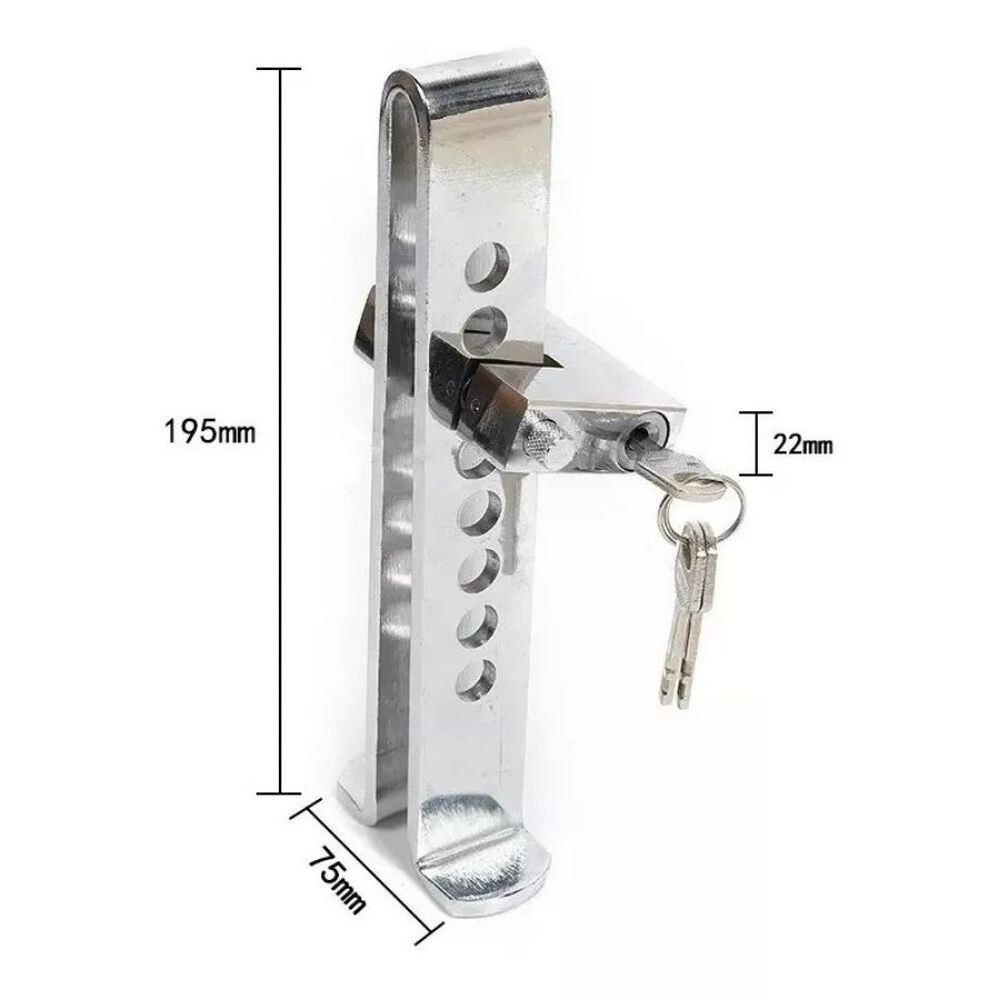 Traba Pedal Para Autos Candado Llave Antirrobo Seguridad image number 3.0