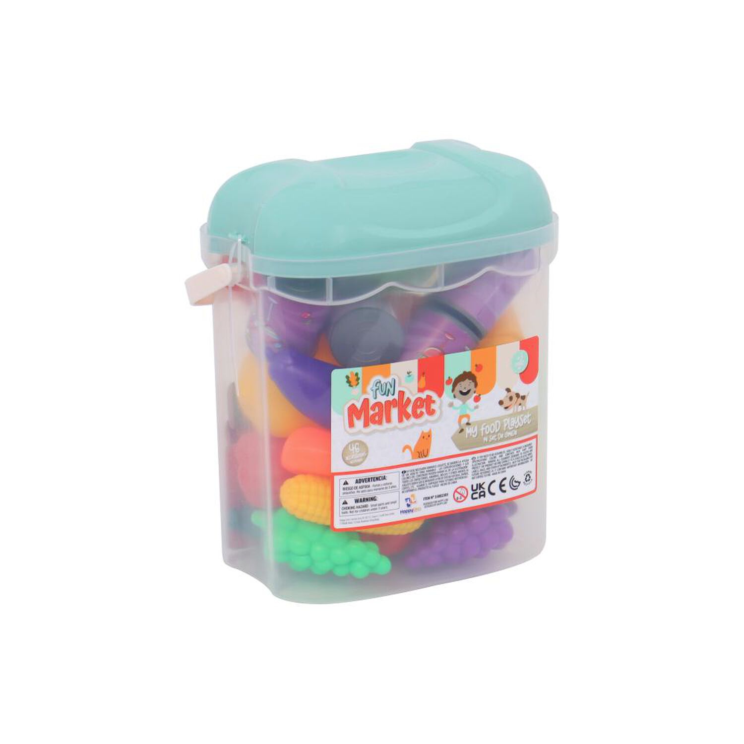 Set Mini Comida Happy Line 46 Pzas En Caja Almacenamiento image number 1.0