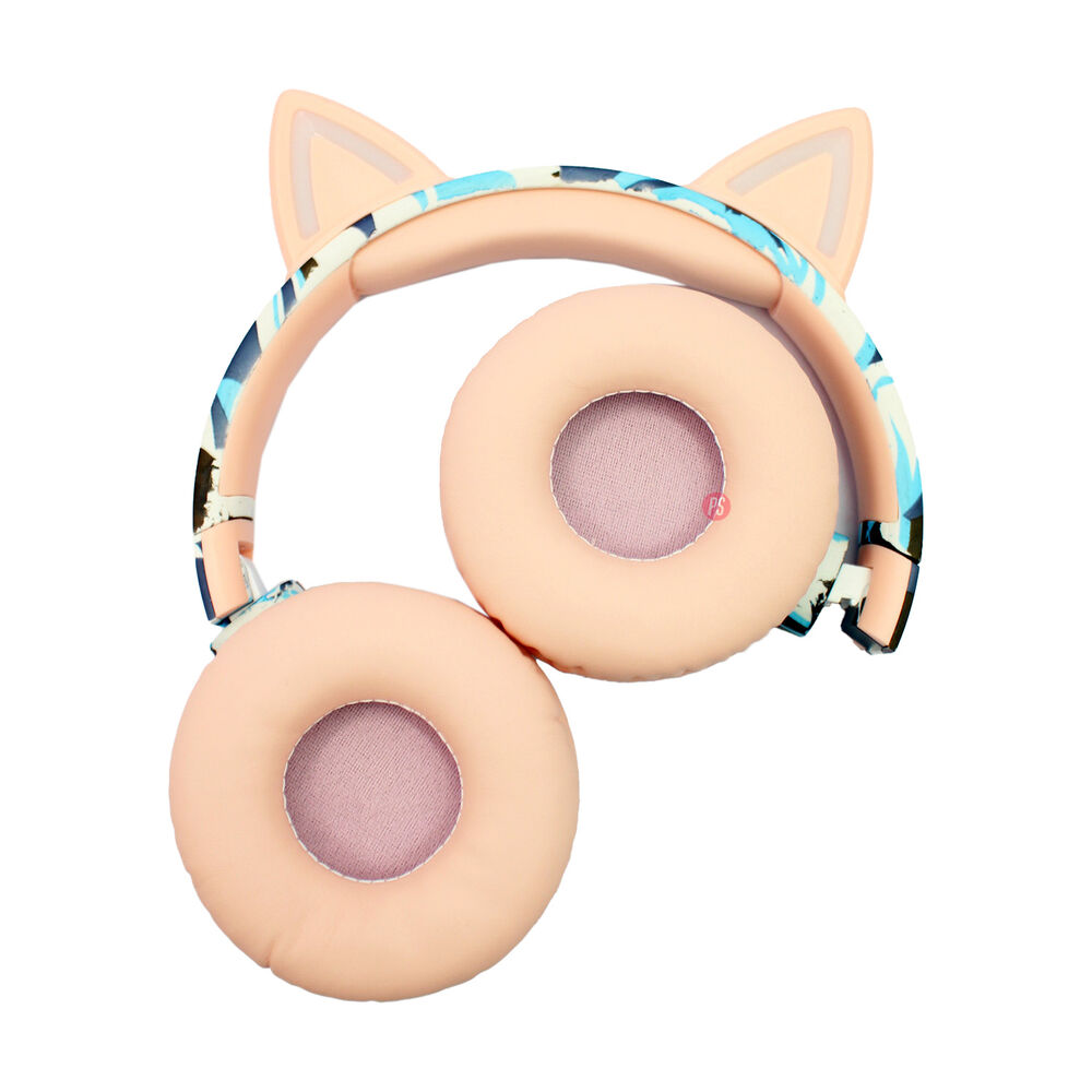 Aud&iacute;fonos Bluetooth Gatito Rosa Rgb Vida A Tu M&uacute;sica! - Ps image number 3.0
