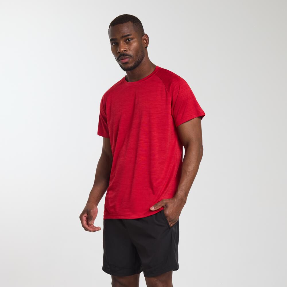 Polera Deportiva Manga Corta Cuello Redondo Hombre Wetland image number 2.0
