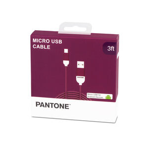 Cable De Datos Micro Usb 1 Mt Pantone High Speed Morado