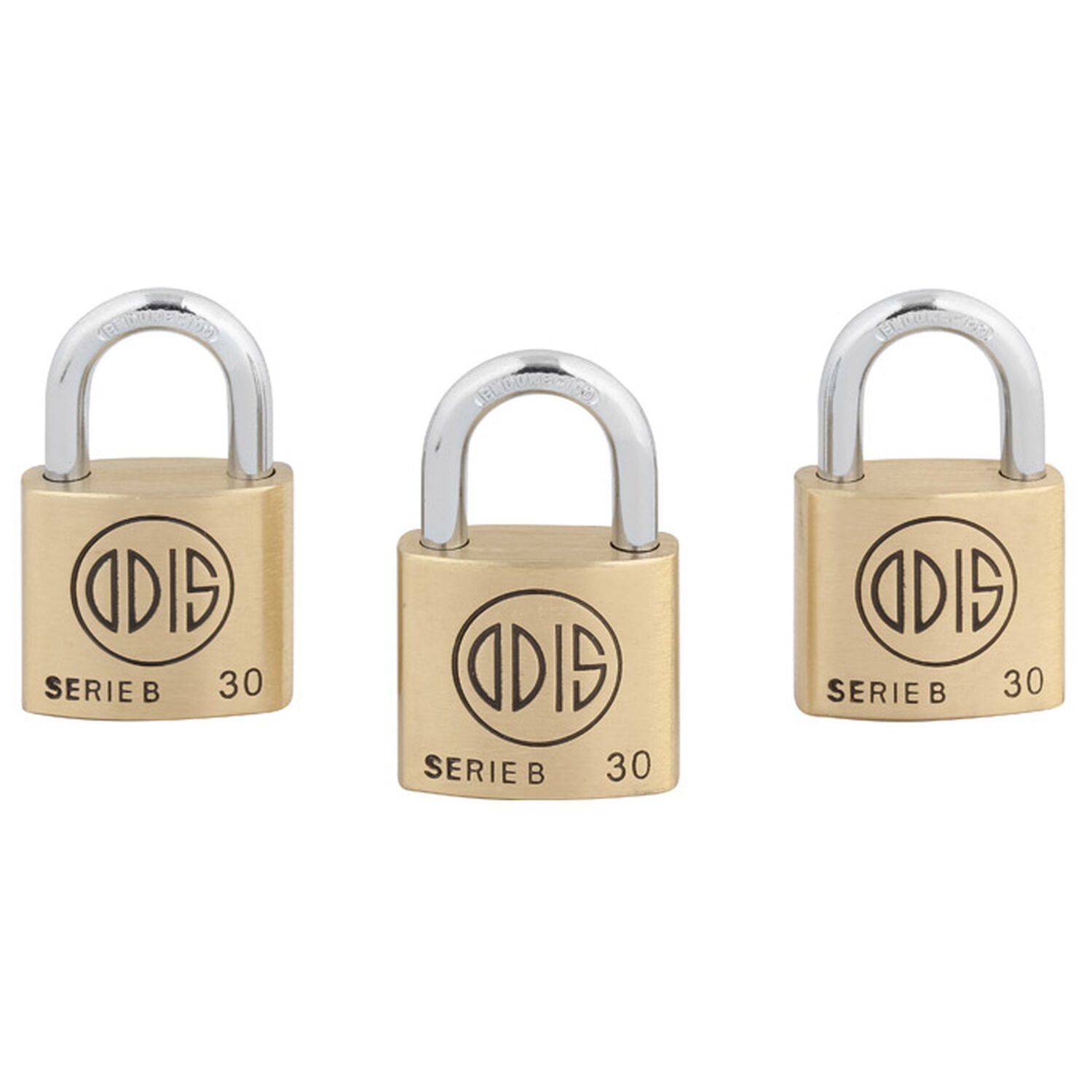 Pack 3 Candados Odis B30 30mm - Llaves Iguales image number 1.0