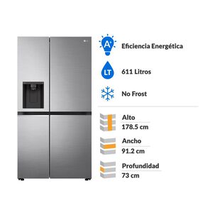Refrigerador Side by Side LG GS66WPP / No Frost / 611 Litros / A+