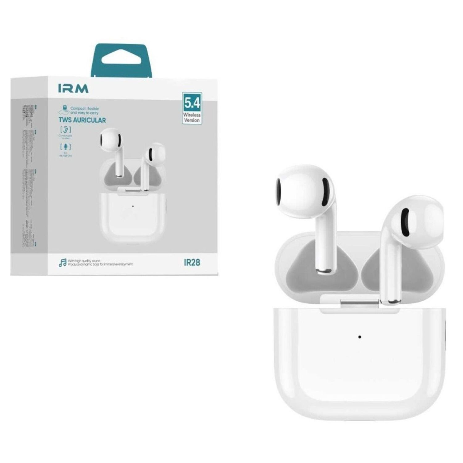 Aud&iacute;fonos Inal&aacute;mbrico Tws Bluetooth 5.0 Con Micr&oacute;fono Ir28 image number 3.0