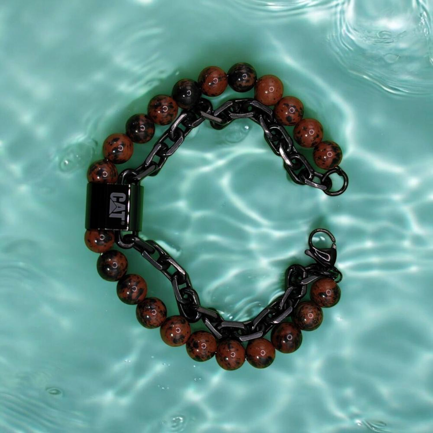 Pulsera De Hombre Cat J013b08114 Negro-caf&eacute; image number 3.0
