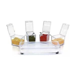Caja Organizadora De Condimentos 4 Piezas Para Cocina
