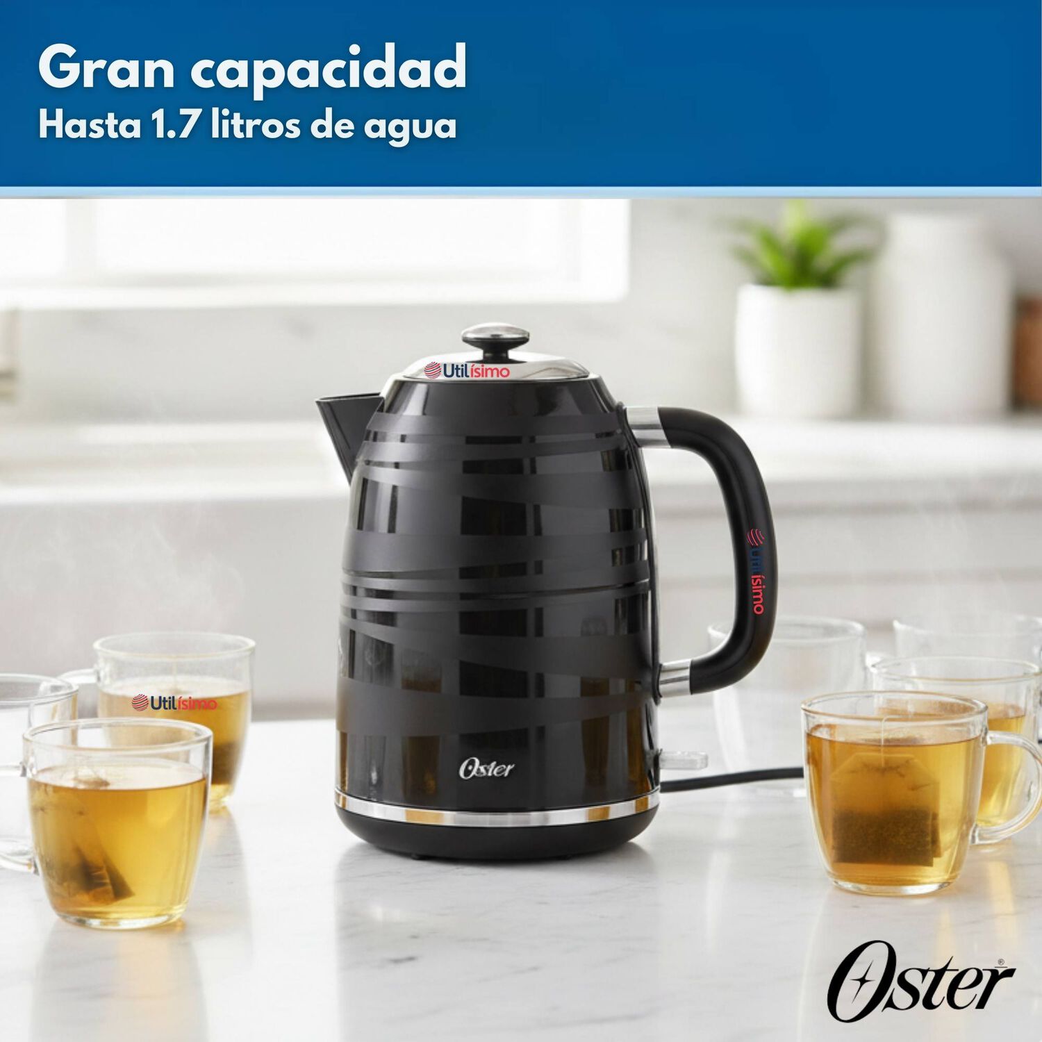 Hervidor El&eacute;ctrico Oster 1,7 Lt Bvstkt4177b Versi&oacute;n 2026 image number 3.0