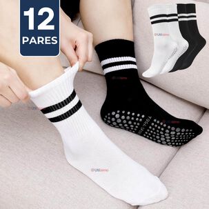 Pack 12 Pares Calcetines Antideslizantes Largos Hombre