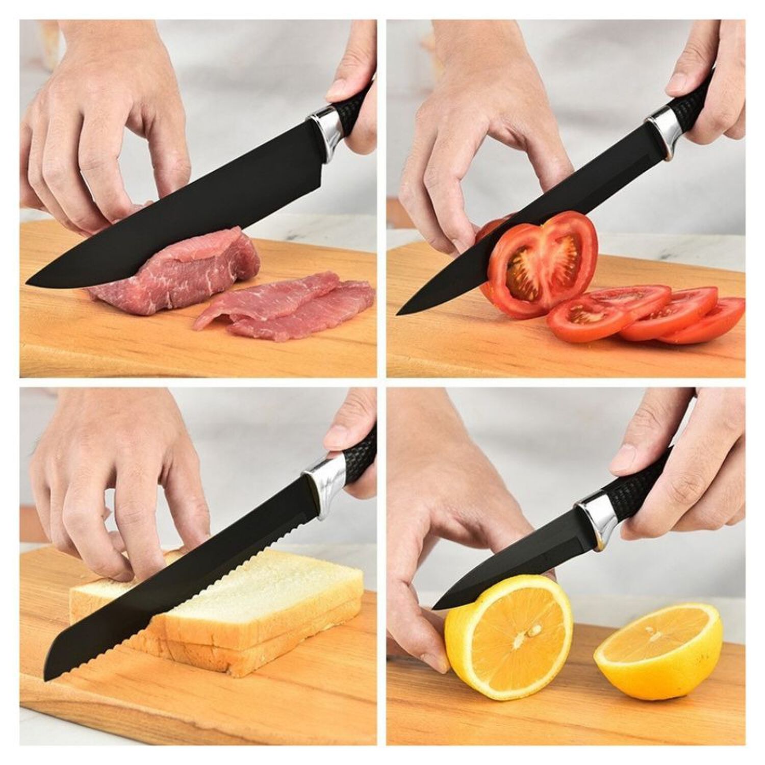 Set 7 Piezas Cuchillos Cocina Profesionales Antiadherentes image number 2.0