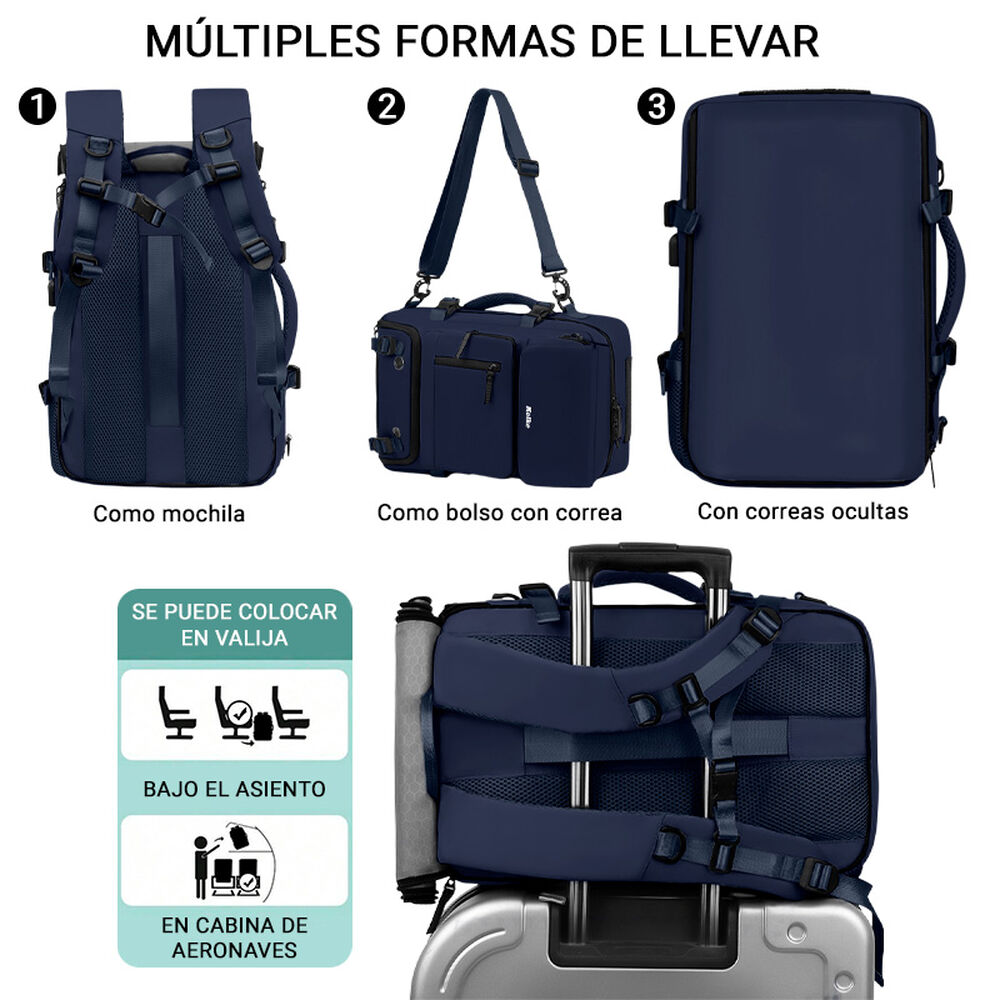 Mochila De Viaje Kolke Hikes 40 L Impermeable Multifuncional image number 15.0