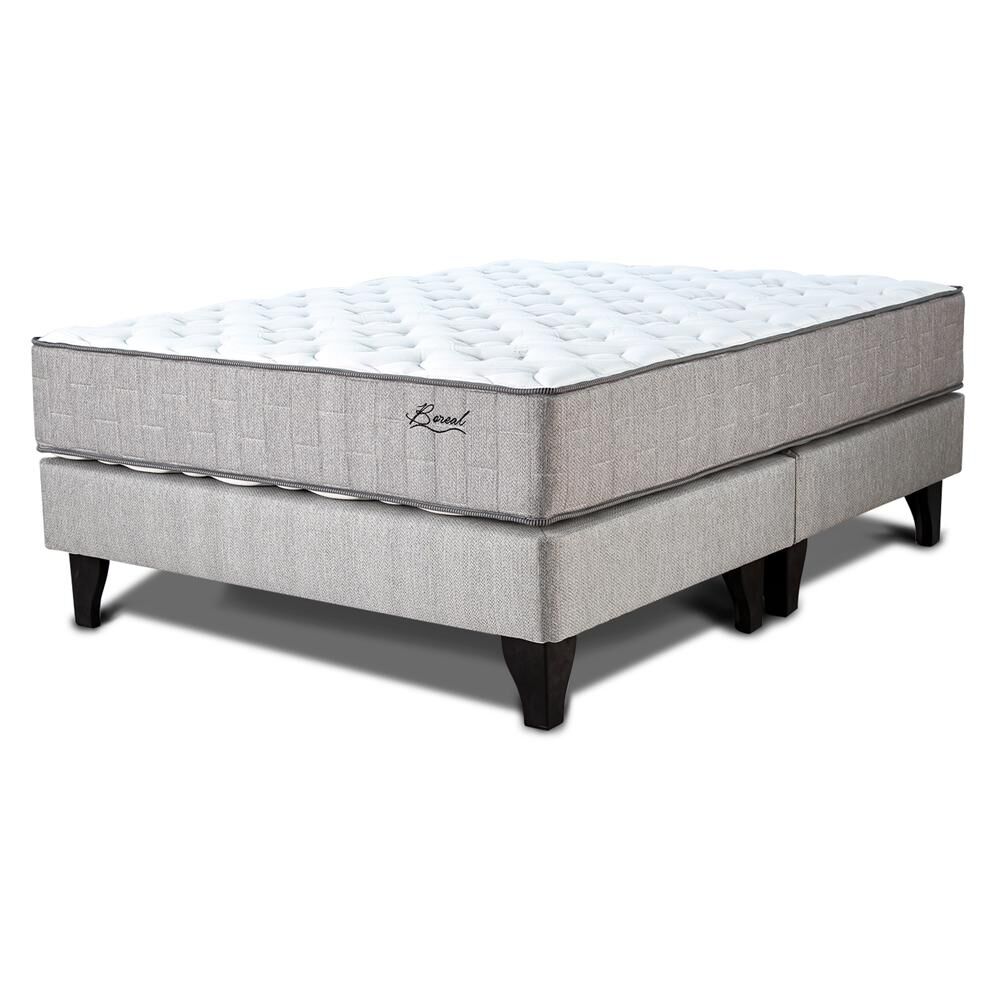 Cama Europea Mantahue Boreal Dos / 2 Plazas / Base Dividida image number 1.0