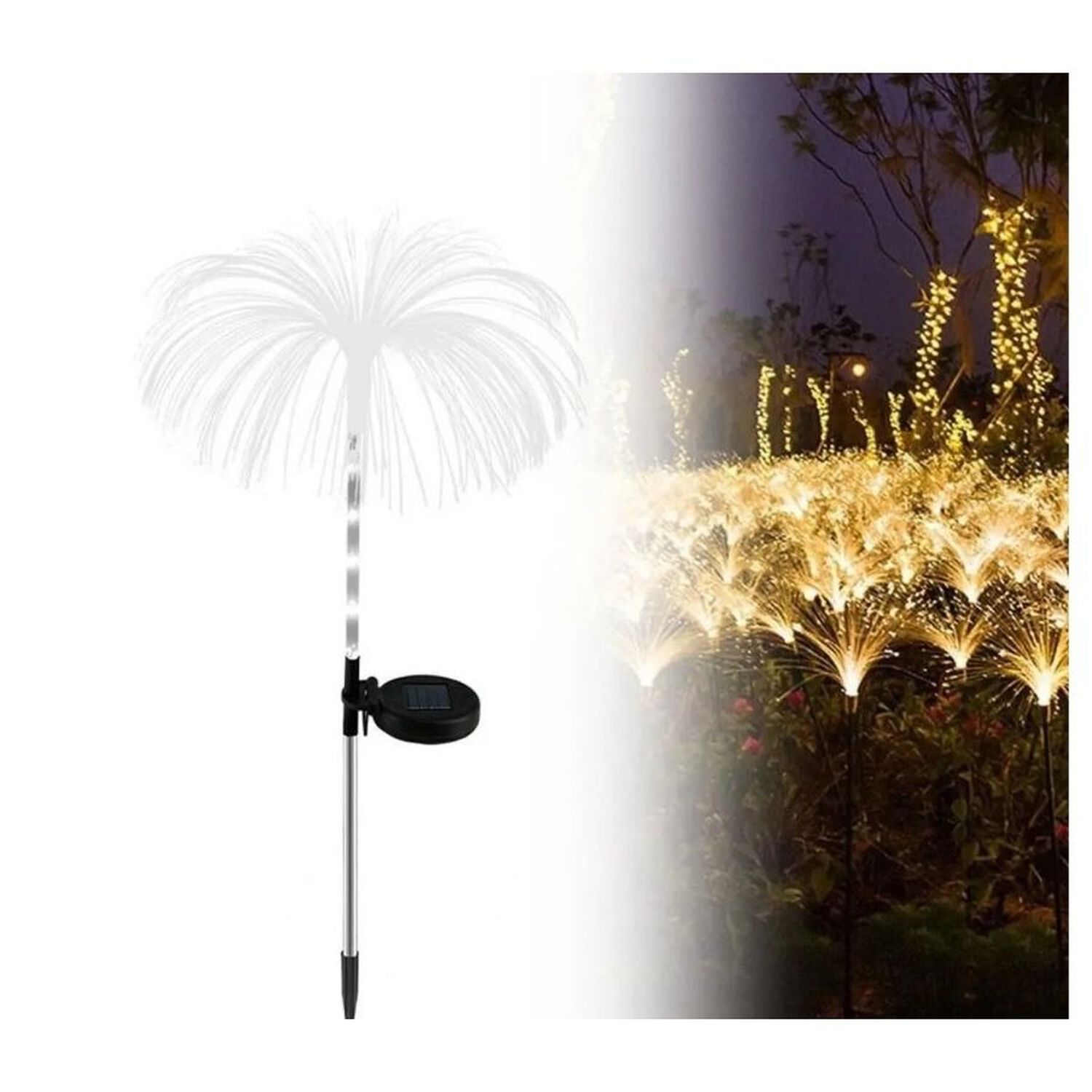 Pack 2 Estacas Solares Medusa Led Rgb Decoracion Jardin C&aacute;lido image number 2.0