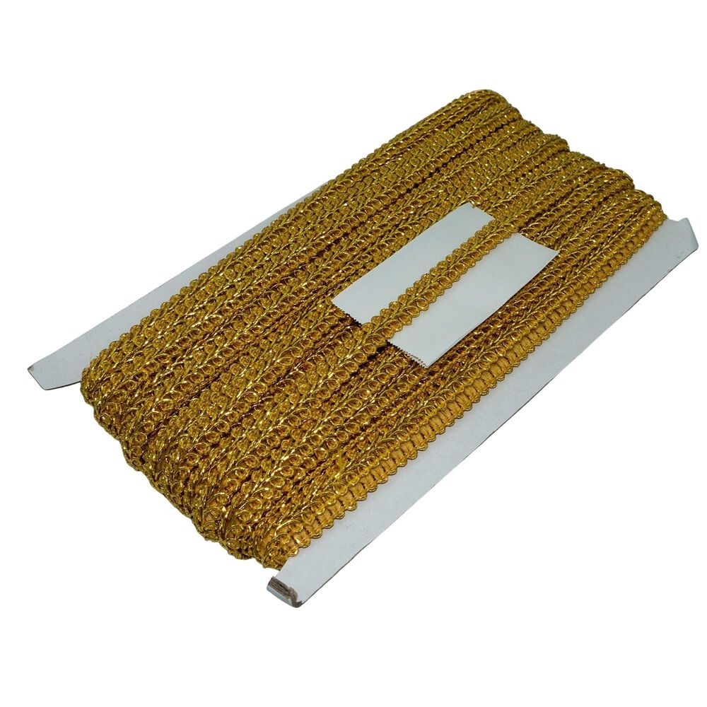 Pasamaneria Dorada Lurex 1.1cm 25 Metros Navidad image number 0.0