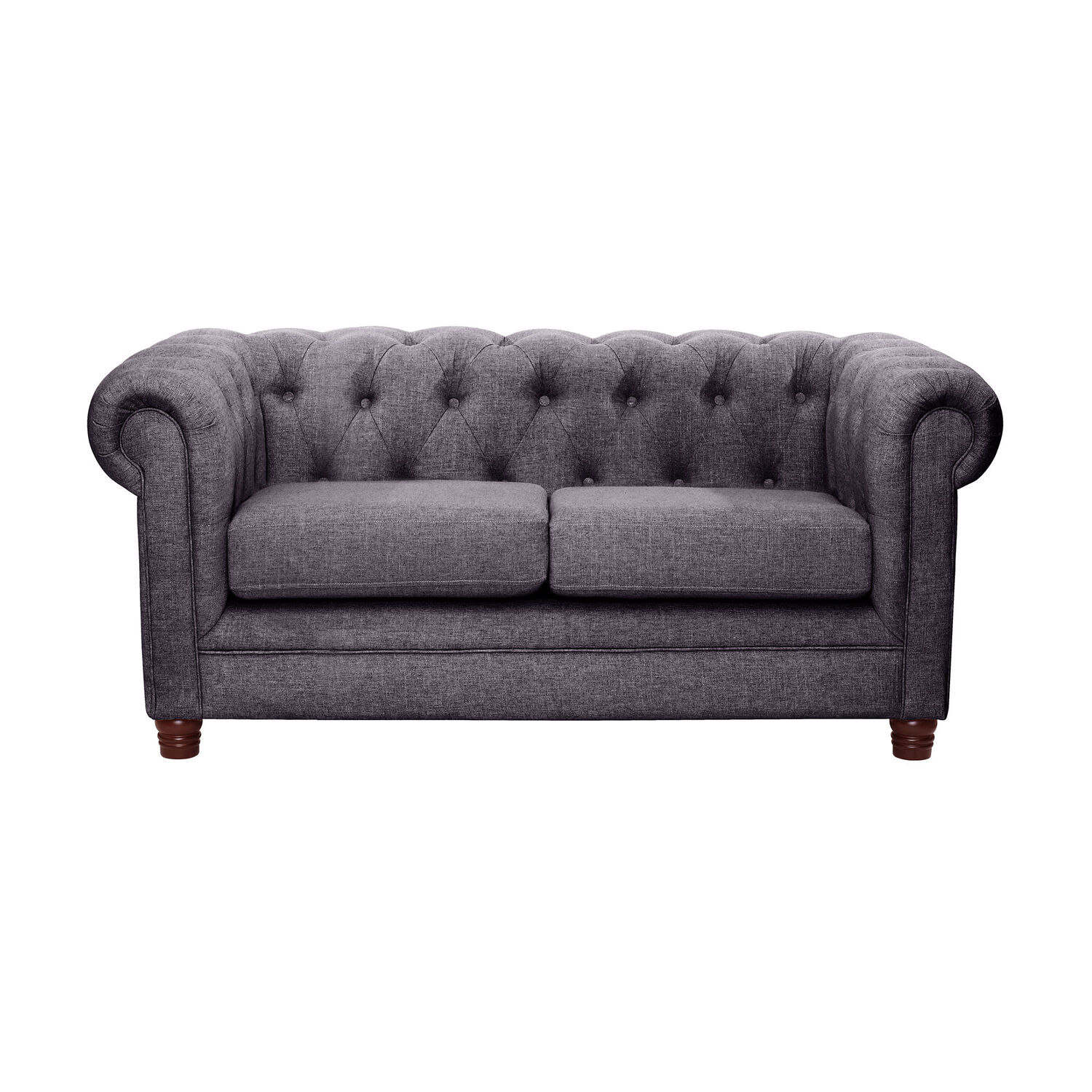 Sofa Florencia 2 Cuerpos Lino Gris Oscuro image number 0.0