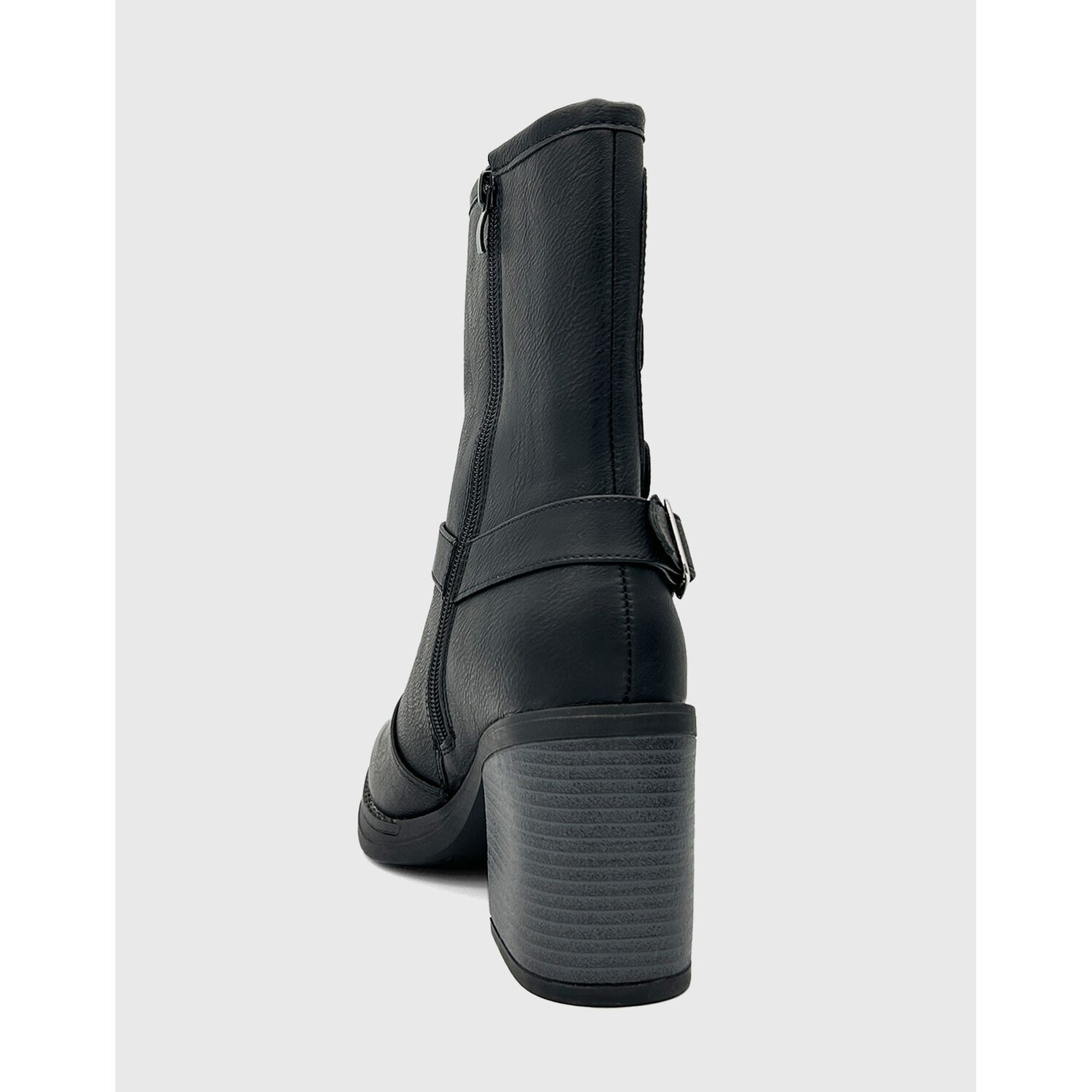 Bota Para Mujer, Negro, Cuadruple Correa Danicolle image number 3.0
