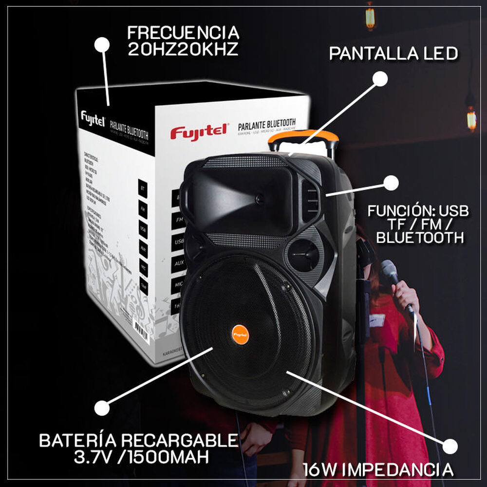 Amplificador Fujitel Karaoike 12 Fx image number 5.0