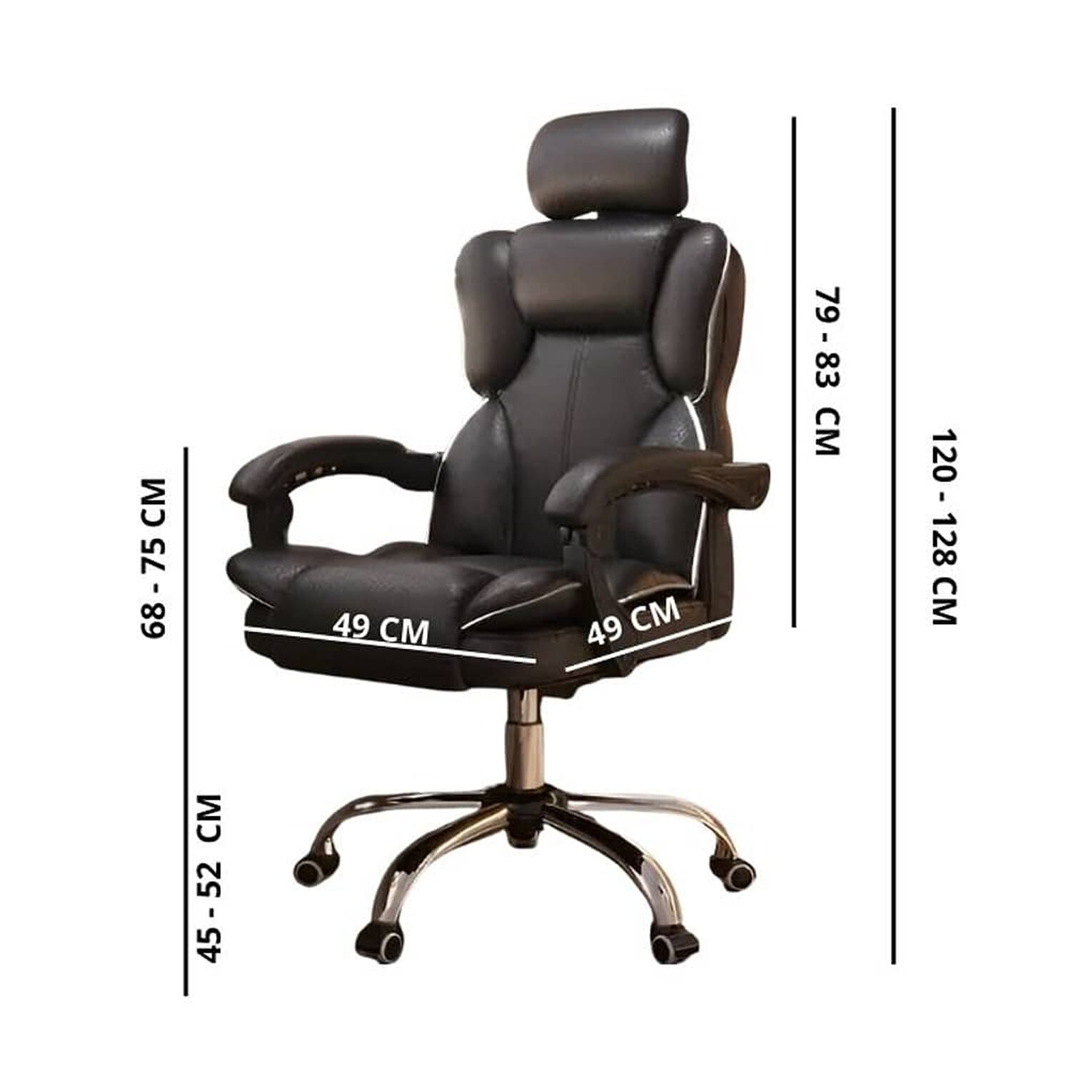 Silla Yt - 820 Reclinable Giratoria Oficina Elegante Ergon&oacute;mica image number 1.0