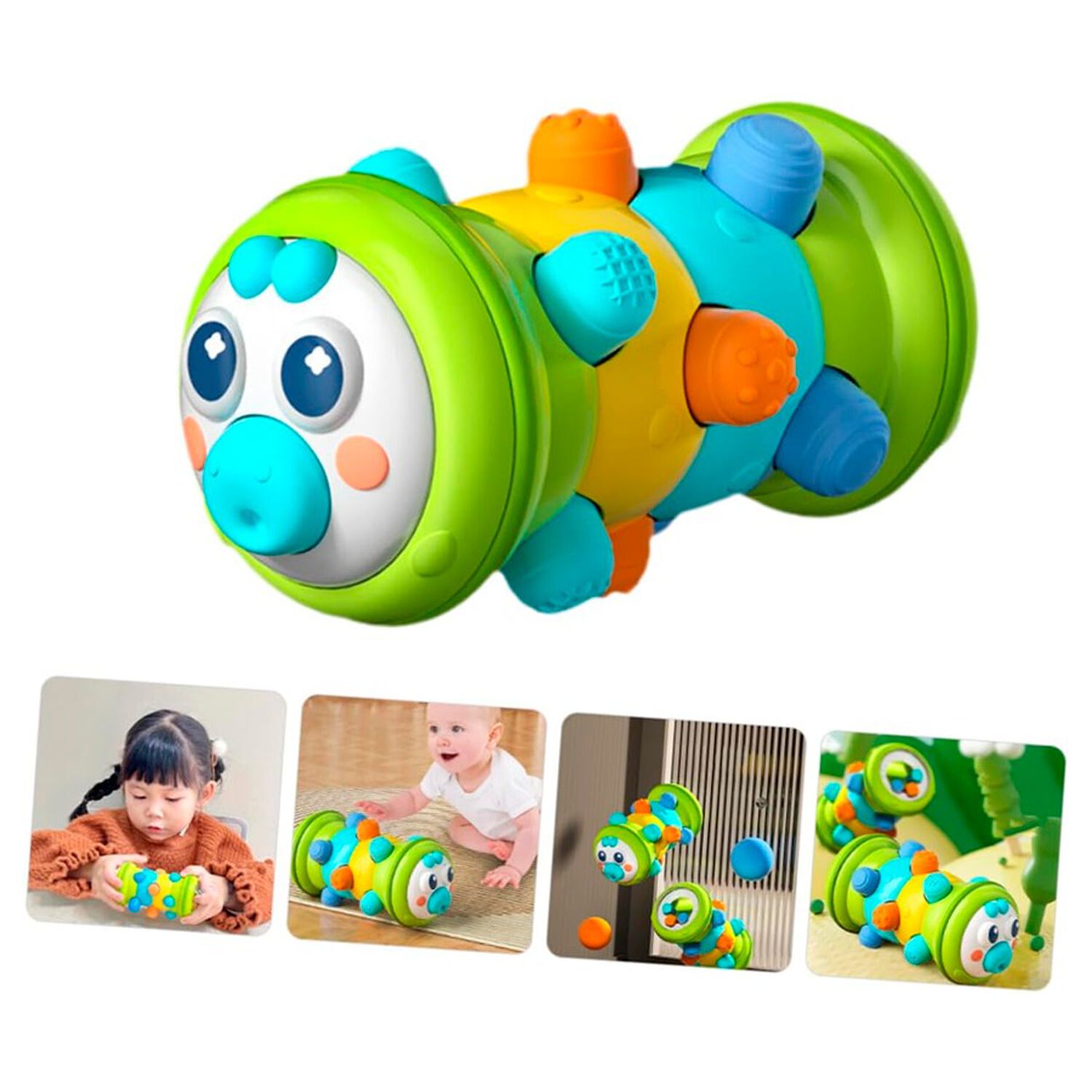 Juguete Sensorial En Forma De Oruga Para Beb&eacute;s Y Ni&ntilde;os image number 2.0