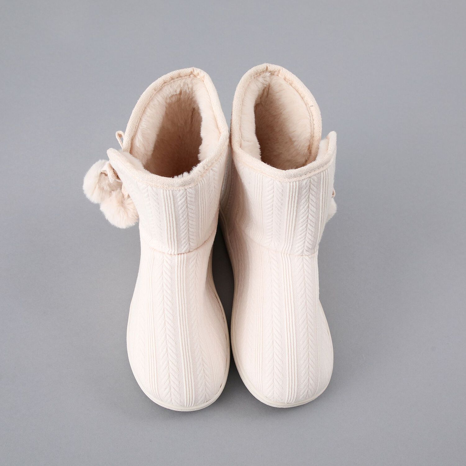 Bota Tejida Y Fur Flores Mujer 33790-17 image number 1.0