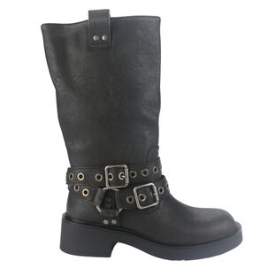 Botin Chalada Mujer Biker-6 Negro Casual