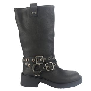 Botin Chalada Mujer Biker-6 Negro Casual
