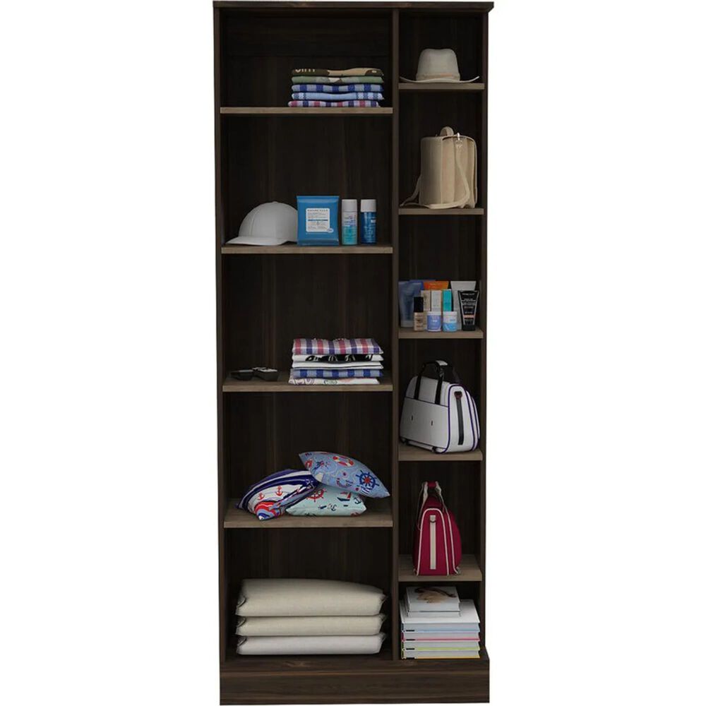 Closet 1 Puerta Con Espejo Cuerpo Completo 180,7x70x40,3 Cm Café image number 1.0