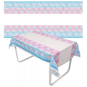 Mantel Pl&aacute;stico Decoraci&oacute;n Rectangular Motivo Girl Or Boy?