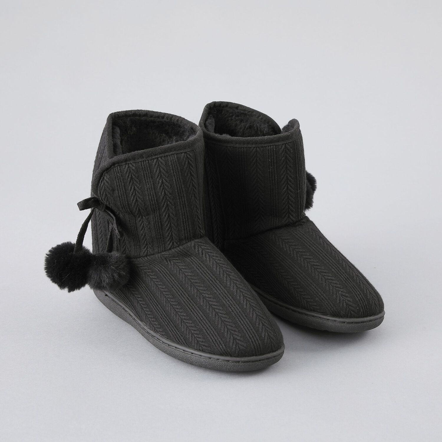 Bota Tejida Y Fur Flores Mujer 33790-2 image number 0.0