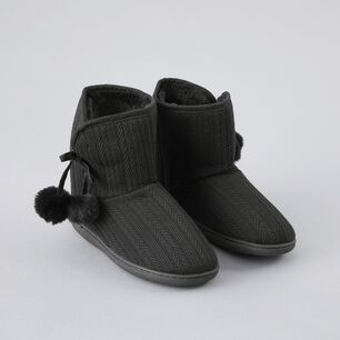 Bota Tejida Y Fur Flores Mujer 33790-2