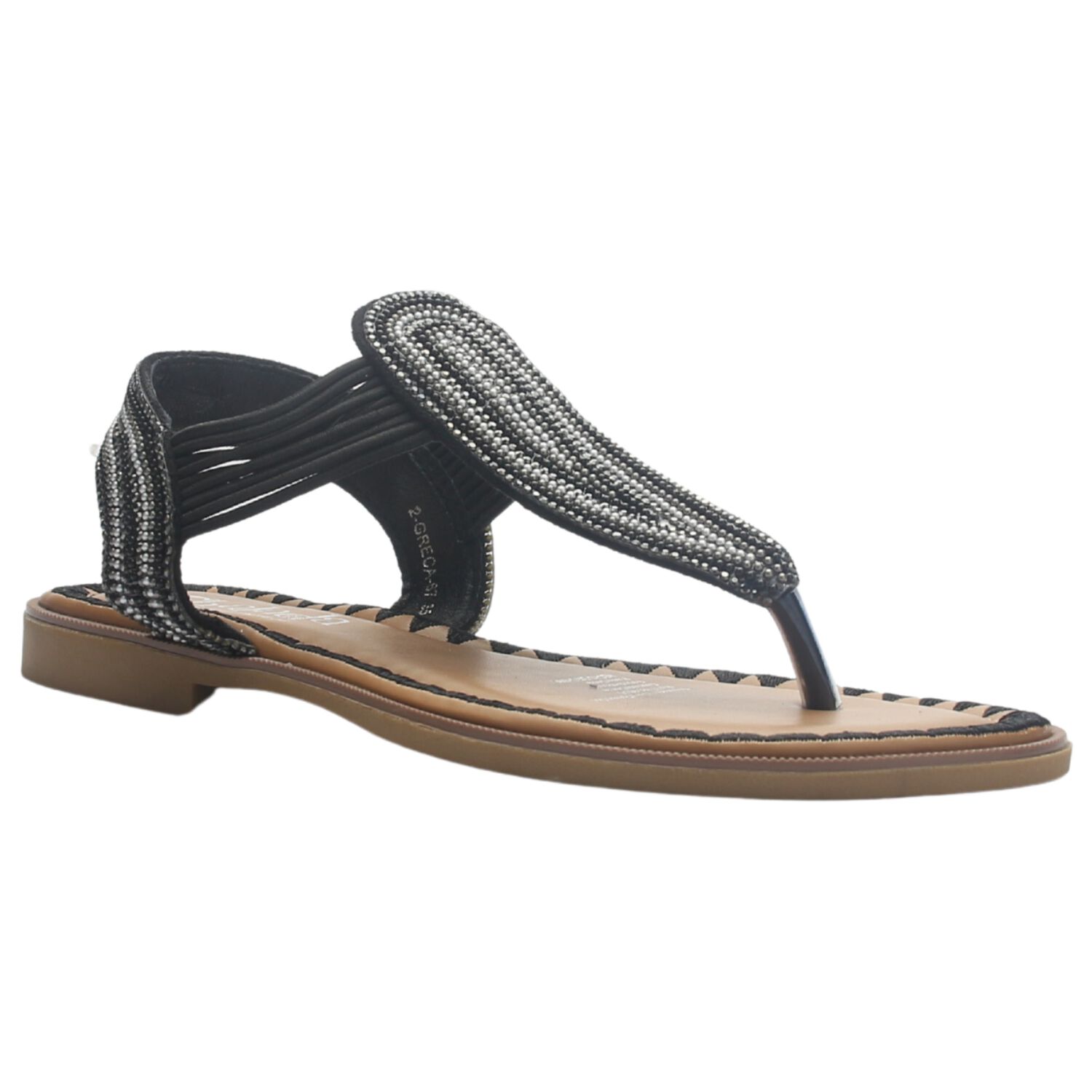 Sandalia Mujer Casual Negro Chalada Greca-67 image number 2.0