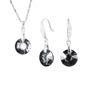 Conjunto Enigma Cristales Genuinos Silver Night