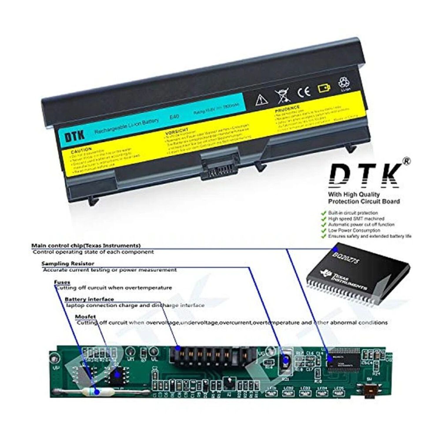 Bater&iacute;a Alternativa E40(h) Dtk Lenovo Thinkpad E40 E50 E420 E425 image number 3.0