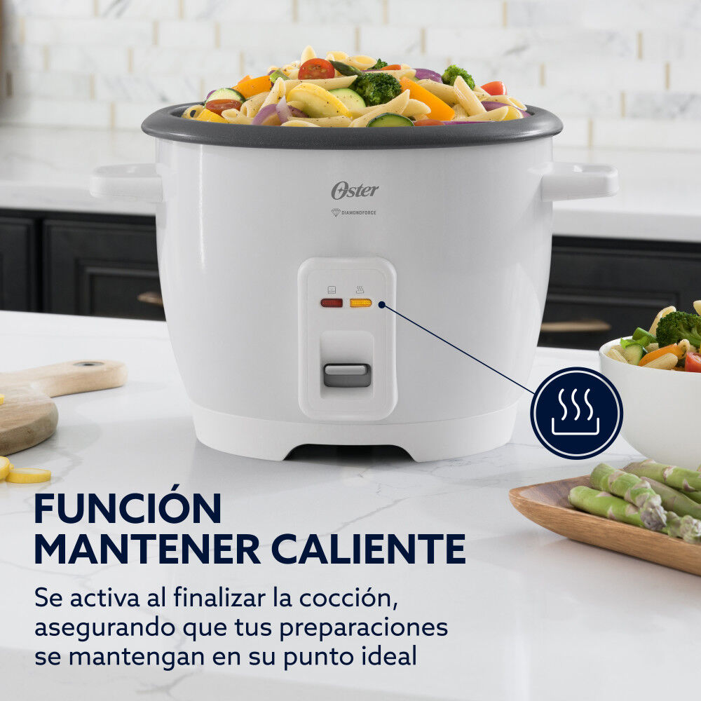 Arrocera Oster 7 Tazas Antiadherente Diamondforce Ckstrcb7dfwht image number 2.0