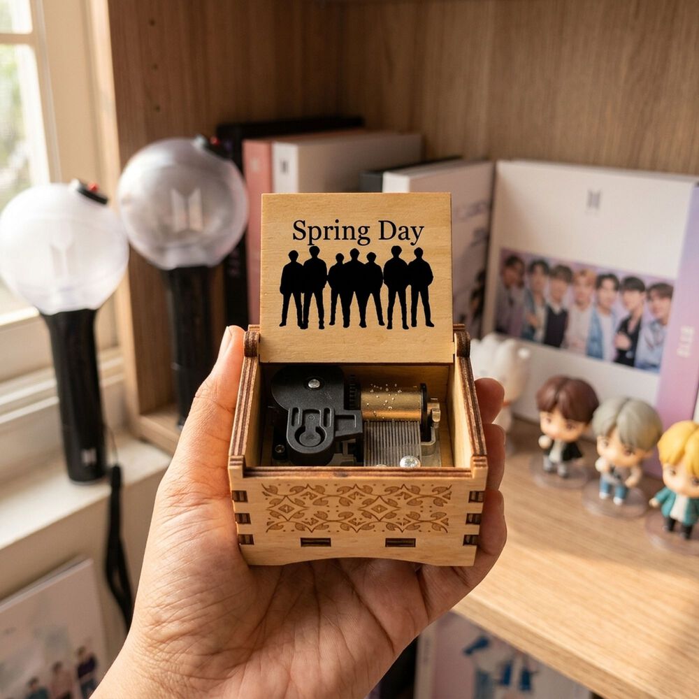 Caja Musical Madera Bts image number 2.0
